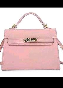 Pink Hand Bag With Sling