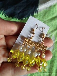 yellow earrings