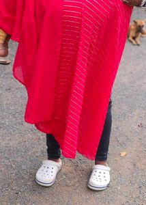 Pink Striped Kurta