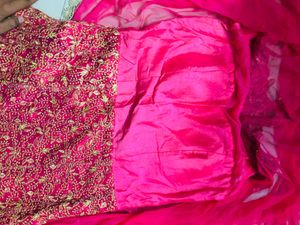 Enchanting Rose Gold Embroidered Gown