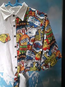 Pop Art Tie-Front Top