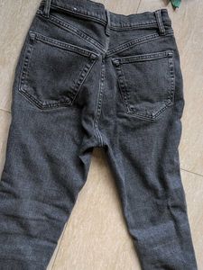 Mango Grey Wash Denim Jeans - Size Unknown