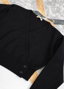 Chic Black Wrap Cardigan Sweater