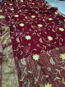 Pure Georgette Beautiful 😍 Saree