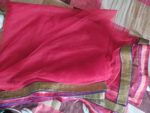 Red Long Dupatta
