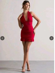 Red Bodycon Mini Dress