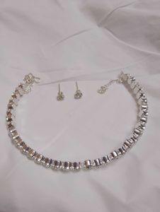 Shimmering silver Jewellery combo Sets for girls