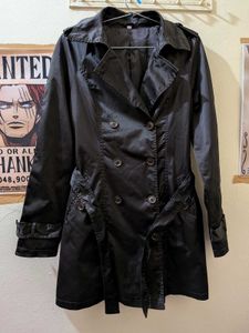 Classic Black trench coat -double breasted