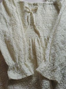 Off-Shoulder Embroidered Dress