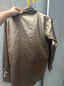 Satin Brown Shirt