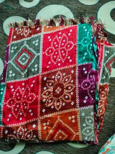 Dupata,2 Neckpiece And Earrings