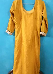 Yellow PANT SUIT WITH DUPATTA