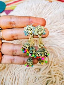 Boho Leaf Dangle Earrings