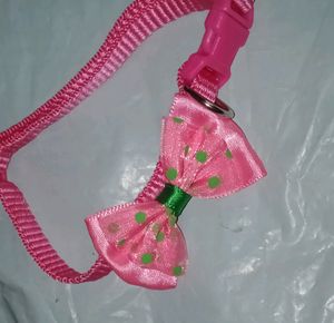 Cute Pet Coller - Pink Adjudtable Bow Tie