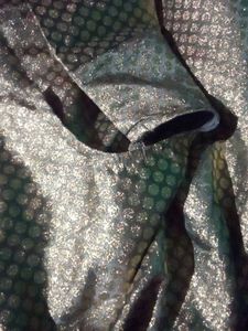 Steal Grey Satin Salwar Suit