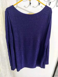 Sparkly Purple Long Sleeve Top