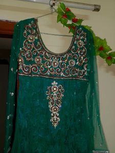 💚☘️ Wedding Beautiful Heavy Work Mehandi Dress