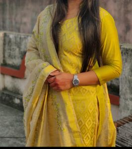 Stitched Suit, Pant And Dupatta