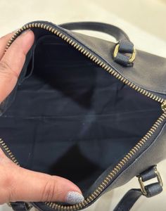 Auth COACH Saffiano Leather Mini Satchel Bag