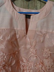 Peach Floral Top