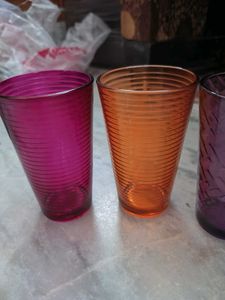 Colorful Drinking Glasses (Set of 2)