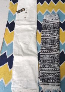 White Dress Material