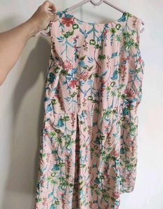 Floral Print Sleeveless Dress