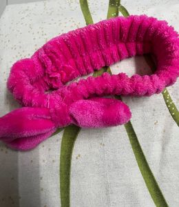 Pink microfibre skincare Headband