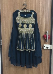 Elegant Embroidered Kurta Pallazo Set