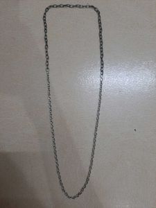 Silver &amp; GREY DUAL TONE CHAIN Necklace