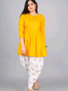 Yellow Embellished Top