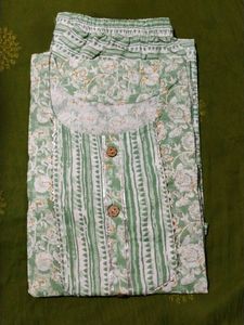 Pure Cotton Febric  Kurti With Pant.