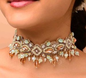 Crystal Beaded Choker necklace