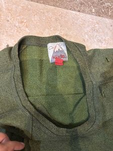 Olive Green Pullover Sweater