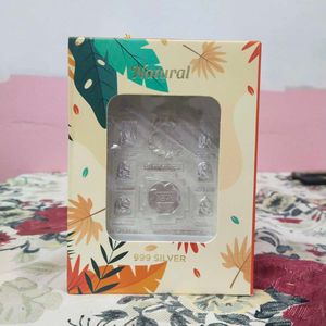 999 Pure Silver Ashtavinayak Frame For HomeTample