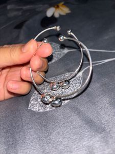 Silver Tone Bangles