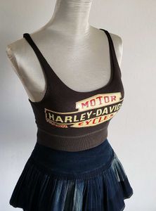 Y2k Harley Davidson Crop Top