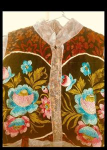 new dress, stitched,Floral Embroidered Dress
