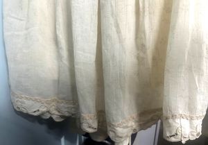white calf length skirt