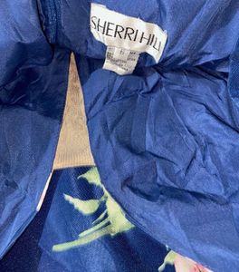 Sherri hill Royal Blue Printed Dress
