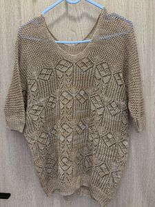 Beige Knit top