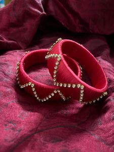 Threaded bangles - 1 pair