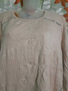 Peach Long Sleeve Top