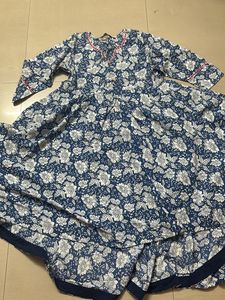 Layered Kurta Pure Linen Cotton Xl Size