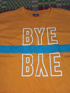 Yellow 'Bye Bae' Graphic Tee