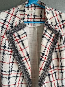 Stylish Plaid Blazer