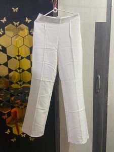 Shein White Flared Pants