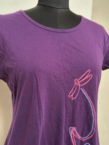 Purple Graphic T-Shirt