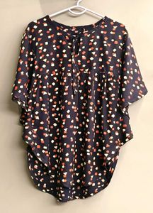 Navy blue rayon Kaftan Tunic