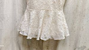 Elegant Lace Peplum Top